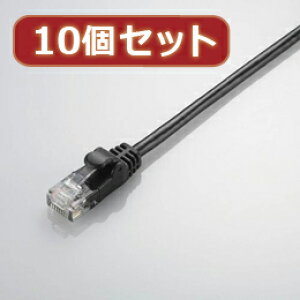 ��10�Z�b�g �G���R�� Gigabit ���炩LAN�P�[�u��(Cat6����) LD-GPY BK5X10