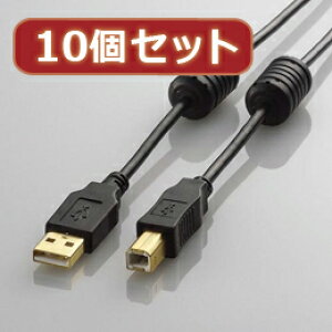 ��10�Z�b�g �G���R�� �t�F���C�g�R�A�t��USB2.0�P�[�u�� U2C-BF20BKX10