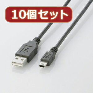 ��10�Z�b�g �G���R�� USB2.0�P�[�u��(mini-B�^�C�v) U2C-M05BKX10