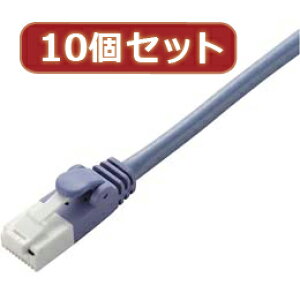 ��10�Z�b�g �G���R���@�c���܂�h�~�N���X�P�[�u��(Cat5E����) LD-CTXT BU50X10