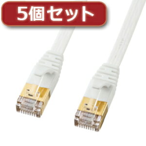 ��5�Z�b�g �T�����T�v���C CAT7�E���g���t���b�gLAN�P�[�u��(3m�A�z���C�g) KB-FLU7-03WX5