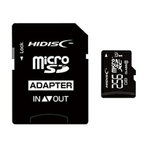HIDISC microSDXCJ[h 256GB CLASS10 UHS-1Ή SDϊA_v^t HDMCSDX256GCL10UIJP3