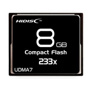 ��HIDISC CF�J�[�h 8GB 233x Read35MB/s MLC�`�b�v���� HDCF8G233XJP3