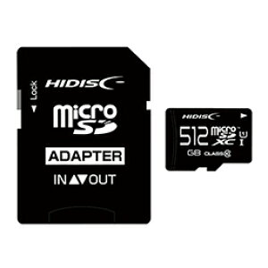 HIDISC microSDXCJ[h 512GB A2, V30, CLASS10 UHS-1 Speed Class3Ή SDϊA_v^t HDMCSDX512GCL10UIJP3