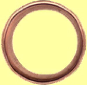 【1枚当たり¥45 オイル交換時はドレンパッキンも交換しましょう  オイルドレンパッキン20枚入り ニッサン純正番号11026-61000等 PT3/8 銅製 サイズ:22×16×3.0 【NF店】