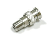 BNCオス⇔F型メス アンテナ変換コネクタ[BNCP→F 変換アダプタ・高品質]