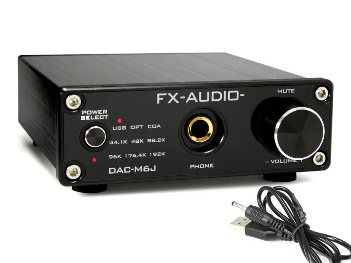楽天市場】送料無料 FX-AUDIO- DAC-M6J ヘッドフォンアンプ＆デジタル 