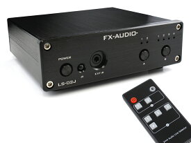 送料無料 FX-AUDIO- LS-02J [ブラック]リモコン対応 2:4 Multiple Audio Line Selector RCA 切替器 セレクター