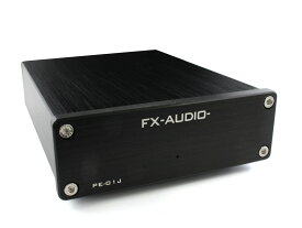 送料無料 FX-AUDIO- PE-01J [ブラック] MMカートリッジ対応 フォノイコライザー プリアンプ