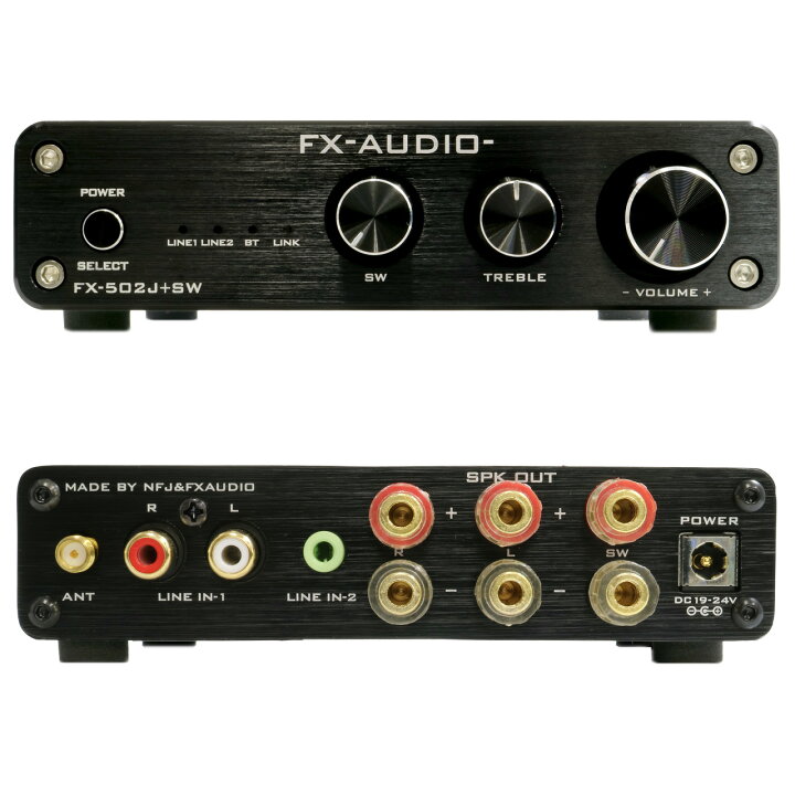 楽天市場】送料無料 FX-AUDIO- FX-502J+SW[ブラック] Bluetooth 無線 