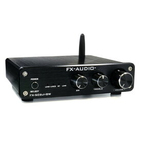 送料無料 FX-AUDIO- FX-502J+SW[ブラック] Bluetooth 無線 接続 2.1ch 出力 サブウーファー 対応 プリメインアンプ