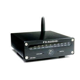 送料無料 FX-AUDIO- WR-02J[ブラック]高音質 低遅延 Bluetooth レシーバー 光 同軸 RCA 3系統出力 オーディオ専用設計 VUメーター ワイヤレス 無線 BT aptX aptX HD LL
