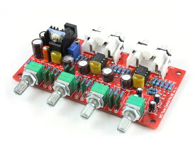 NE5532オペアンプ搭載 トーンコントロール機能付きプリアンプ自作キット Rev3.1_v5