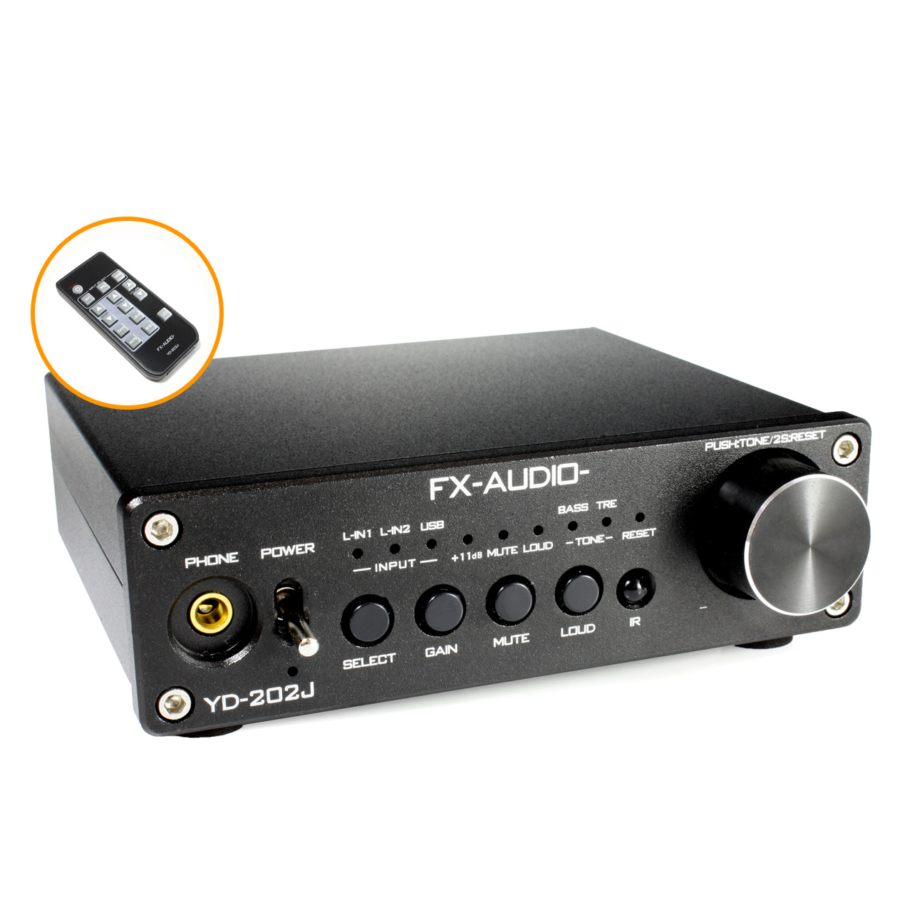 送料無料 FX-AUDIO- YD-202J [ブラック] YDA138デジタルアンプIC搭載デュアルモノラル駆動式デジタルプリメインアンプ USB 入力 DAC 内蔵アンプ