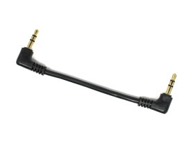 極短10cmL型 3.5mm-3.5mmステレオミニプラグ オーディオケーブル 高品質ショートケーブル