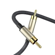 同軸 デジタル アナログ オーディオ用 RCA ケーブル 50cm 網組 メッシュチューブ 高品質 タイプ 0.5m (オ…