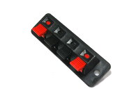 四極プッシュ式スピーカーターミナル / 4Pプッシュターミナル
