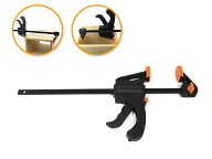 クイックバークランプ[150mm] ラチェットバークランプ 締め付け＆押し広げ 2Way 固定 工具 木工用 DIY