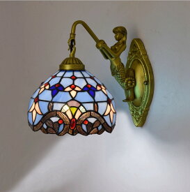 ブラケットライト 北欧 壁掛け照明 ステンドグラス 壁掛けライト 室内照明 照明 照明器具 led照明 レトロ ウォールライト 玄関照明 間接照明 おしゃれ リビング 階段 寝室 ダイニング 店舗 カフェ 照明