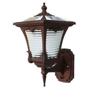 ソーラーライト LED ブラケットライト 壁掛け照明 壁掛けライト ソーラー照明 ウォールライト ポーチライト 屋外照明 防雨 駐車場 廊下 軒先 ガーデン 照明器具 玄関照明 門灯 外灯 レトロ 庭