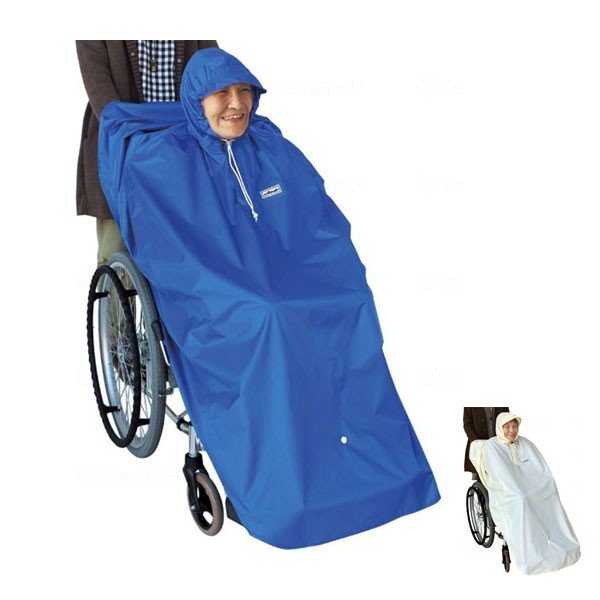 車椅子用レインコート、雨の日もおでかけできます レインポンチョ車椅子用レインコート、雨具、車椅子の雨対策