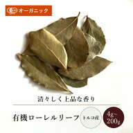 有機ローレルリーフ(4g～200g)【エヌ・ハーベスト】トルコ産 香辛料 スパイス ハーブ カレー 肉料理 魚料…