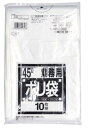 日本サニパック　ビニール袋ゴミ袋ポリ袋45リットル／45L厚0．05mm／透明／10枚入／L−43