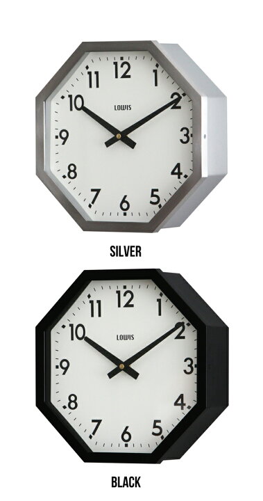 楽天市場】Lowis Industry Octagon Clock / ルイスインダストリー 