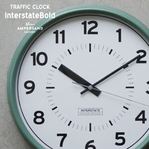 TRAFFIC CLOCK ( Interstate ) gtBbN NbNAMPERSAND FACTORY ApTh t@Ng[ Ǌ|v Interstate AJ W v NbN  GR~[ AMP-C063