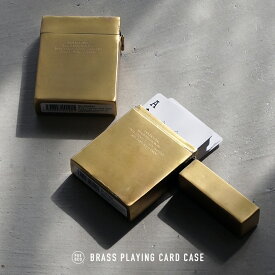 BRASS PLAYING CARD CASE / ブラス プレイング カード ケース PUEBCO プエブコ トランプ ケース 名刺収納 50枚 カードケース 真鍮 BRASS