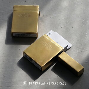 BRASS PLAYING CARD CASE / uX vCO J[h P[X PUEBCO vGuR gv P[X h[ 50 J[hP[X ^J BRASS