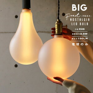 �y�t���X�g�zBIG NOSTALGIA LED Bulb / �t���X�g���H �r�b�O �m�X�^���W�A LED �o���u WEST VILLAGE TOKYO (�E�G�X�g�r���b�W�g�[�L���[) LED�d�� E26 20W���� ����d�� 3.5W 2200K 150LM(���[����) �G�W�\�� �d�� 