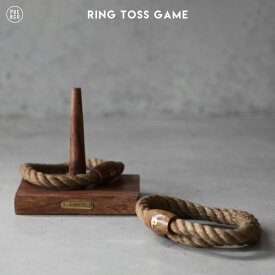 RING TOSS GAME / リング トス ゲーム PUEBCO プエブコ 輪投げ オブジェ 木製 輪投げ ゲーム 遊び アウトドア 古着 パッケージ ローズウッド