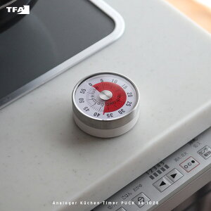 TFA Dostmann / Analog Kitchen Timer PUCK 38.1028 / TFA�h�X�g�}�� �A�i���O �L�b�`�� �^�C�}�[ �A�i���O�T�[�����[�^�[ �}�O�l�b�g ���^ �@�B�� �����^�C�}�[ �Q�[�� �X�e�����X�� �L�b�`���p tsukuda & co ��
