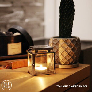 TEA LIGHT CANDLE HOLDER / eB[ Cg Lh z_[ PUEBCO / vGuR W7.8cm×D5.8cm×H8.8cm NA[ Vv Lh z_[ KX LhX^h 낤 eB[CgL