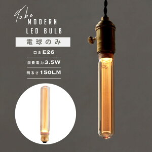MODERN LED bulb E26 TUBE / _ LED `[u WEST VILLAGE TOKYO (EGXgrbWg[L[) 18cm LEDd E26 10W d2.3W 2200K 110LM(ʓd10WjGW\ d Ɩ NOSTALGIA LED Bulb mX^