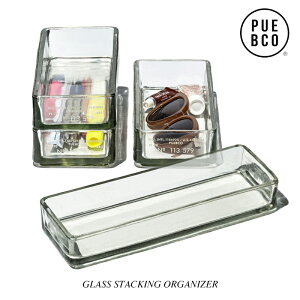 PUEBCO vGuRGLASS STACKING ORGANIZER / KX X^bLO I[KiCU[ X^bLO\  KXP[X Jg[ Lb`[ fXN[ y TOX[  7cm 