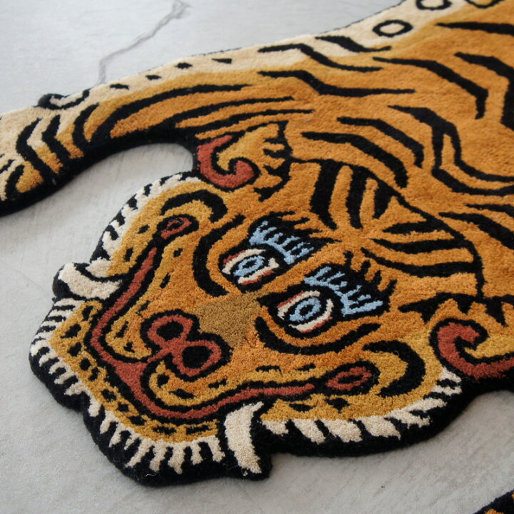 楽天市場】Tibetan Tiger Rug / チベタンタイガーラグラグ 絨毯 