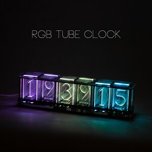 RGB Tube Clock A[W[r[ `[u NbN jLV[ǎv uv NbN v A[ ^C}[ XgbvEHb` DETAIL