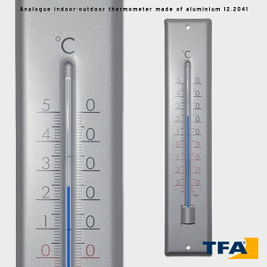 TFA Dostmann / Analogue indoor-outdoor thermometer made of aluminium 12.2041 TFAhXg} AiO T[[^[ A~jE xv RtH[g[^[ hCc Ǌ| tsukuda ϊ