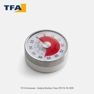 TFA Dostmann / Analog Kitchen Timer PUCK 38.1028 / TFA�h�X�g�}�� �A�i���O �L�b�`�� �^�C�}�[ �A�i���O�T�[�����[�^�[ �}�O�l�b�g ���^ �@�B�� �����^�C�}�[ �Q�[�� �X�e�����X�� �L�b�`���p tsukuda & co ��