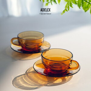ADELEX Cup & Saucer AfbNX Jbv Ah \[T[ADERIA AfA re[WH Made in Japan { Jbv R[q[Jbv 1970N㐶Y fbhXgbN iX AfbNX ag