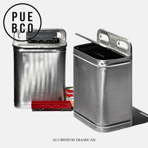 ALUMINIUM TRASHCAN / �A���~�j�E�� �g���b�V���J�� PUEBCO �v�G�u�R �S�~�� �_�X�g�{�b�N�X �_�X�g�r�� �S�~�� ���ݔ� �A���~�� �C���h��