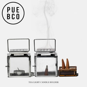 TEA LIGHT CANDLE HOLDER / eB[ Cg Lh z_[ PUEBCO / vGuR W7.8cm×D5.8cm×H8.8cm NA[ Vv Lh z_[ KX LhX^h 낤 eB[CgL