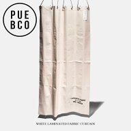PUEBCO プエブコ WHITE LAMINATED FABRIC CURTAIN / ラミネート ファブリック カーテン H180 x W100cm カ…