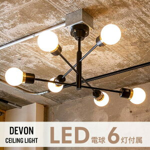 �yLED�d��6���t���zDevon Ceiling Light 6�� / �f�{�� �V�[�����O ���C�g LED�d�� �����R���t�� ���� ���F �Ɩ� �C���e���A �k�� �J�t�F �d�C Smart Life�Ή� ������� ���C�g �H���s�v tic gram eight �O����