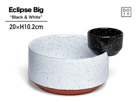 Eclipse Big “Black & White” / エクリプス ビッグ "ブラック&ホワイト" doiy / ドゥーアイワイ 直径 20×H10.2cm ボウル 食器 飛沫 (しぶき) サラダ ディップ DETAIL