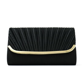 パーティーバッグ 結婚式 バッグ パーティー クラッチ 黒 ベージュ シルバー シンプル プリーツ サテン 大きめ クラッチバッグ ミニバッグ ショルダーバッグ ハンドバッグ アクセサリー セレモニー 入園式 卒園式 入学式 卒業式 謝恩会 二次会 お呼ばれ 成人式 1.5次会