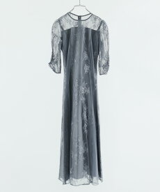 結婚式 ワンピース パーティードレス レース チュール 切り替え ロング丈 袖あり 半袖 五分袖 花柄 総レース フレア ウエストリボン ロングドレス 小さいサイズ S M L オケージョン 1.5次会 春夏 秋冬 二次会 謝恩会 成人式 同窓会 女子会 お呼ばれ 入学式 卒業式 ブラウン