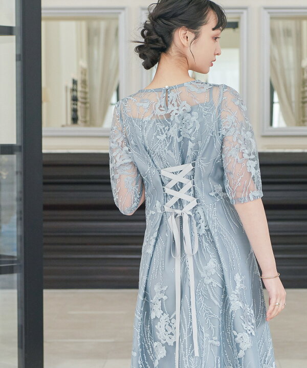 楽天市場】【15%オフクーポン】結婚式 ワンピース パーティードレス 総  